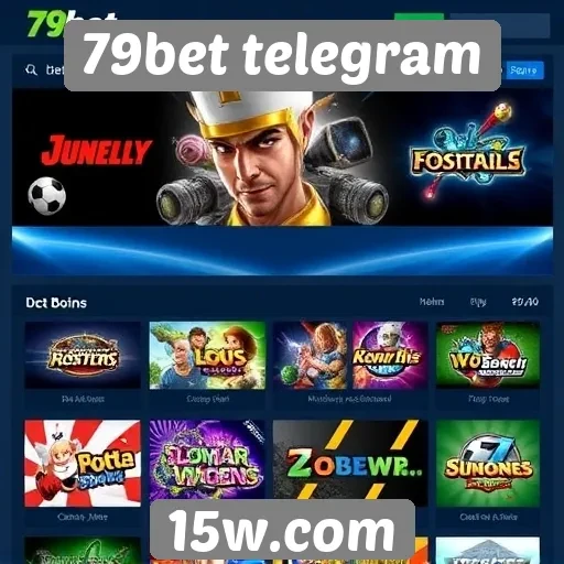Variedade de jogos oferecidos no 79bet telegram